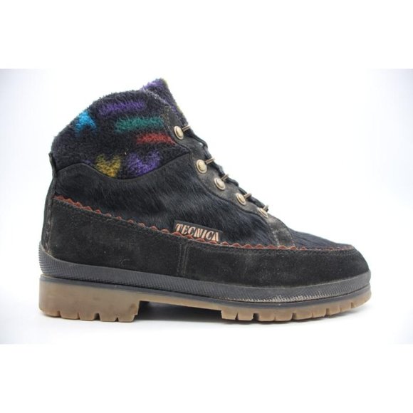 Tecnica Shoes - Tecnica Black Ankle Boots with Colorful Pattern